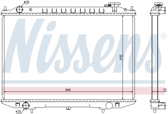 Radiator, pendingin mesin 68721
