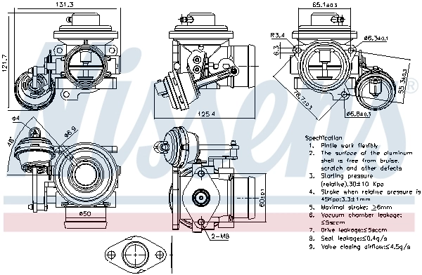 EGR Valve ** FIRST FIT ** 98303