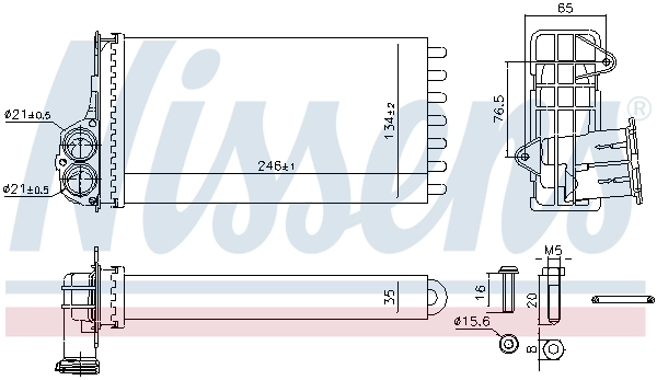 Heat Exchanger, interior heating ** FIRST FIT ** 707268