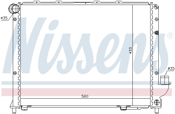 Radiator, engine cooling 62327