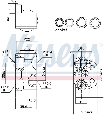 Expansion Valve, air conditioning ** FIRST FIT ** 999376
