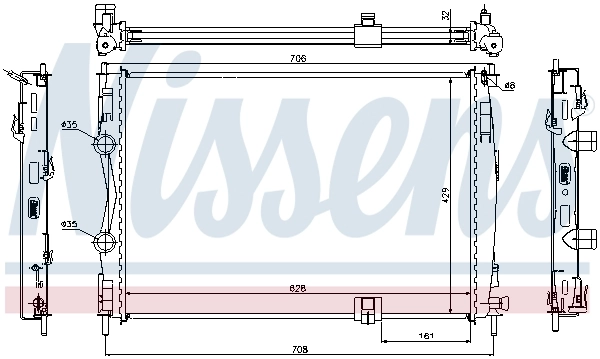 Radiator, engine cooling 67361