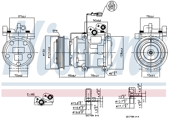 NISSENS 89166 Compressor, air conditioning