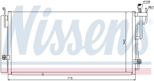 NISSENS 94823 Condenser, air conditioning