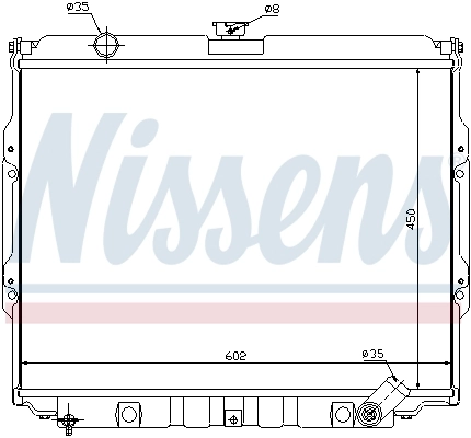 NISSENS 67021 Radiator, engine cooling