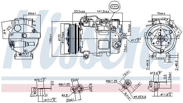 Compressor, air conditioning ** FIRST FIT ** 890739