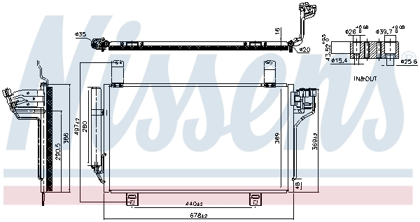 Condenser, air conditioning ** FIRST FIT ** 941202