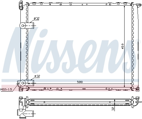 NISSENS 63943A Radiator, engine cooling