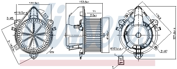 NISSENS 87788 Interior Blower