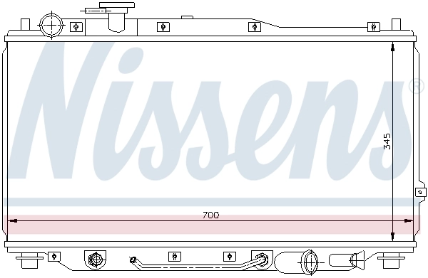 NISSENS 66605 Radiator, engine cooling