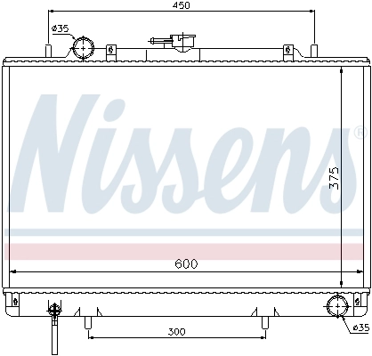 NISSENS 62809 Radiator, engine cooling