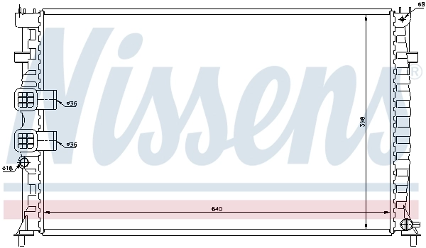 Radiator, engine cooling 63747