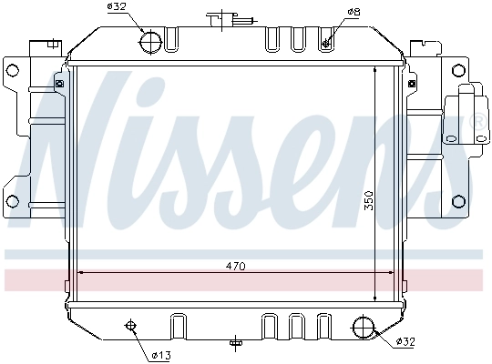 NISSENS 61733 Radiator, engine cooling