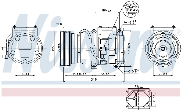 Compressor, air conditioning ** FIRST FIT ** 89098