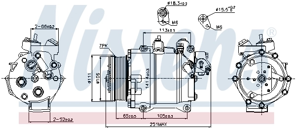 Compressor, air conditioning ** FIRST FIT ** 89245
