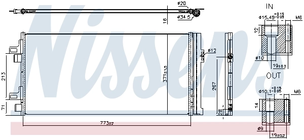 NISSENS 940962 Condenser, air conditioning