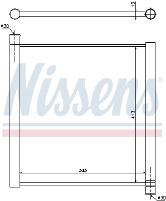 NISSENS 68451 Radiator, engine cooling