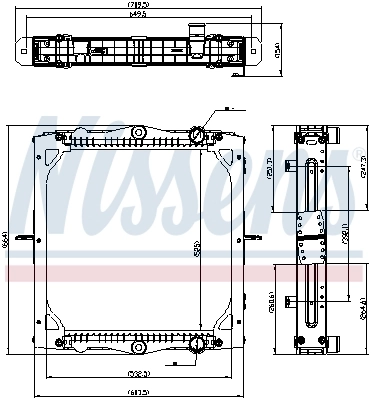 NISSENS 606770 Radiator, engine cooling