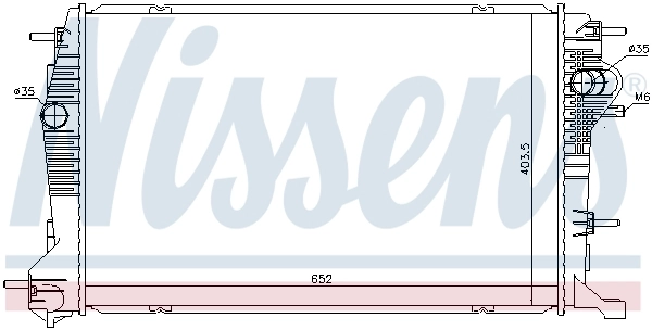 NISSENS 637622 Radiator, engine cooling
