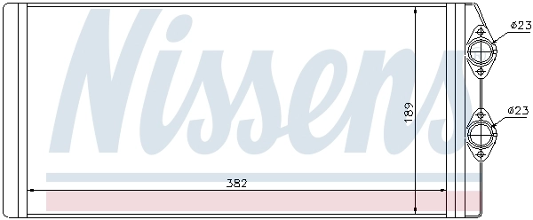 NISSENS 73629 Heat Exchanger, interior heating