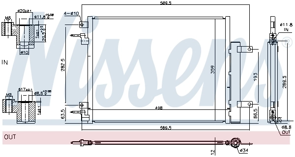 Condenser, air conditioning ** FIRST FIT ** 940733