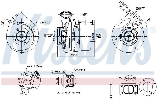 NISSENS 93663 Charger, charging (supercharged/turbocharged)