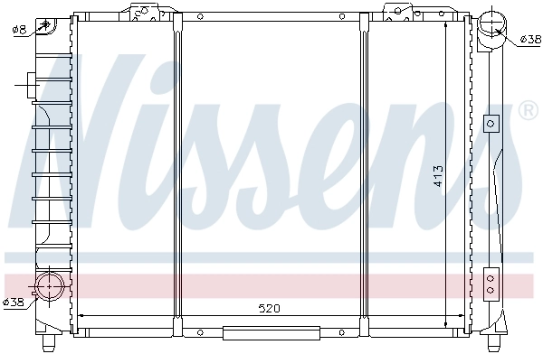 NISSENS 60021 Radiator, engine cooling