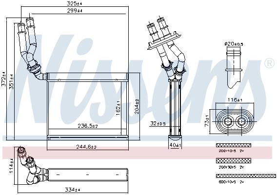 Heat Exchanger, interior heating 707299