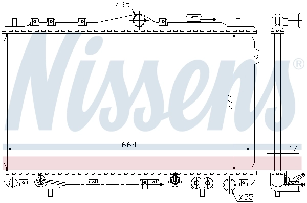 NISSENS 67012 Radiator, engine cooling