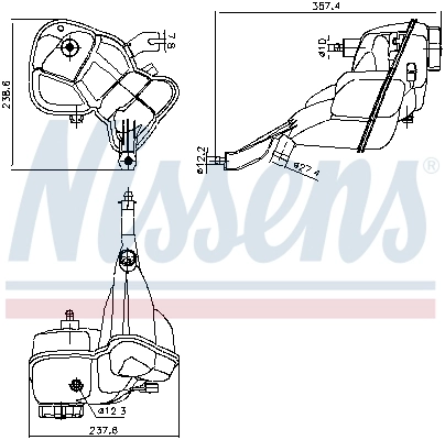 NISSENS 996275 Expansion Tank, coolant