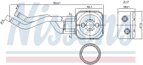 Oil Cooler, engine oil ** FIRST FIT ** 90685