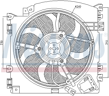 Fan, engine cooling 85598