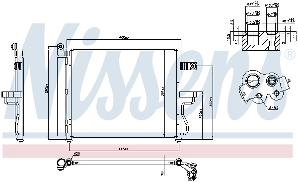 Condenser, air conditioning ** FIRST FIT ** 94452