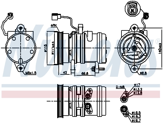 NISSENS 89272 Compressor, air conditioning