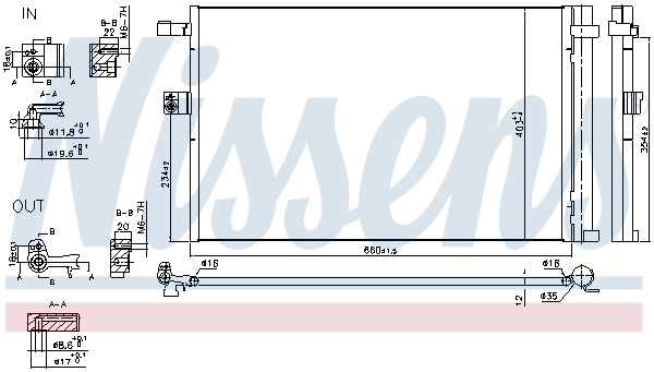 NISSENS 941187 Condenser, air conditioning