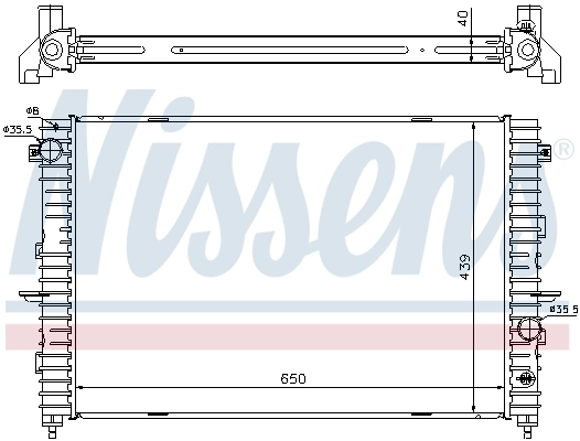 NISSENS 64313A Radiator, engine cooling