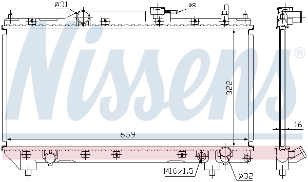NISSENS 64783A Radiator, engine cooling