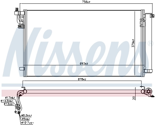 NISSENS 941158 Condenser, air conditioning