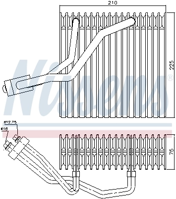 Evaporator, air conditioning 92176