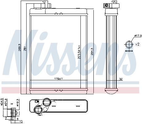 Heat Exchanger, interior heating ** FIRST FIT ** 70231