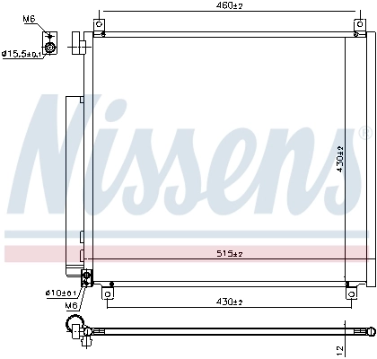 NISSENS 941170 Condenser, air conditioning
