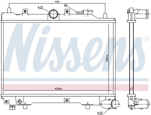 NISSENS 62512 Radiator, engine cooling