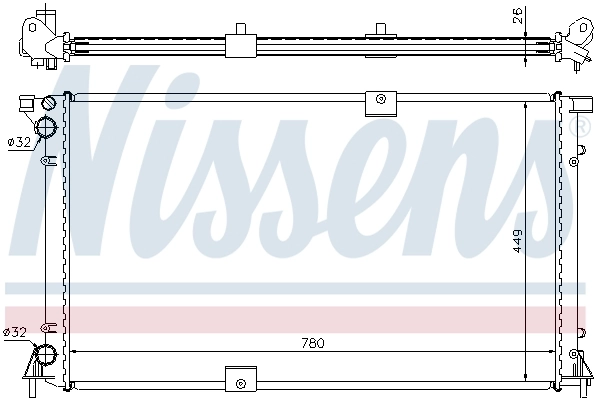 NISSENS 63818A Radiator, engine cooling