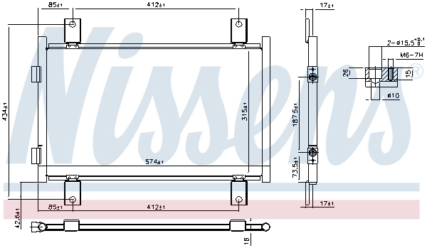 NISSENS 94712 Condenser, air conditioning