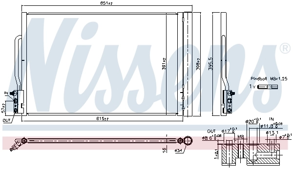 Condenser, air conditioning ** FIRST FIT ** 941088