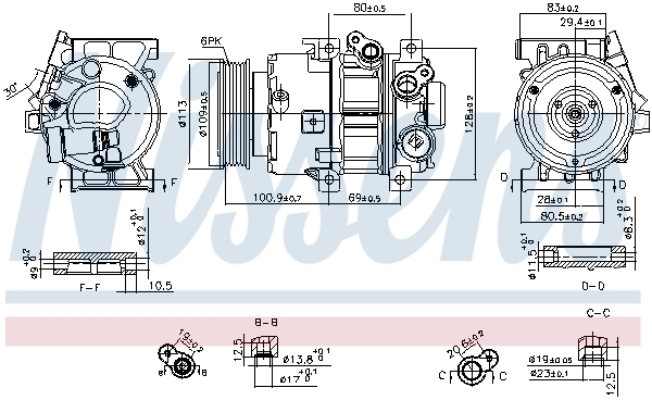 NISSENS 890916 Compressor, air conditioning