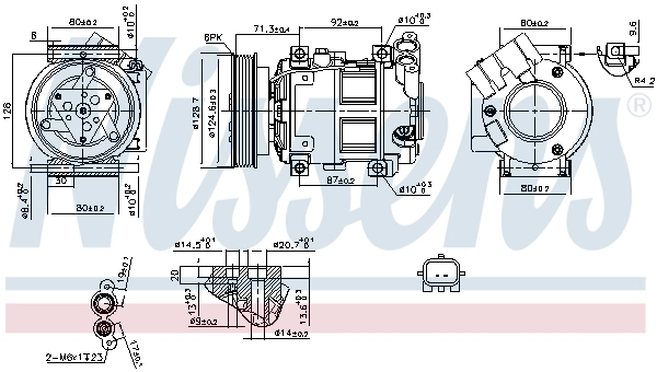 Compressor, air conditioning ** FIRST FIT ** 890742