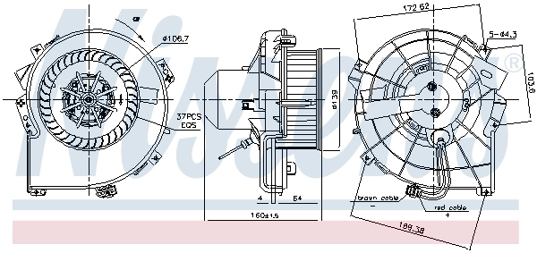 NISSENS 87836 Interior Blower