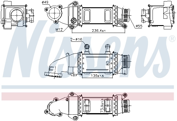 NISSENS 961207 Charge Air Cooler