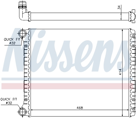 Radiator, engine cooling ** FIRST FIT ** 60426